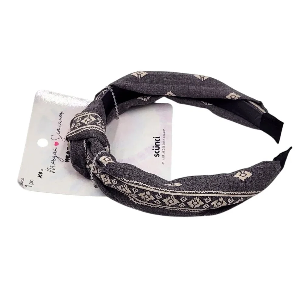 Scunci Morgan Simianer Xo Headbands and Scarves Bandana‎ & Stripes 2 Pcs Bundle